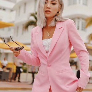 CHOOSY Pink Blazer + bonus camisole